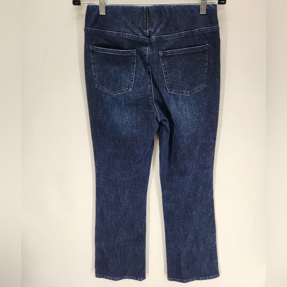 Soft Surroundings Wide Leg Jeans Womens Small Dark Blue Denim - Picture 2 of 10